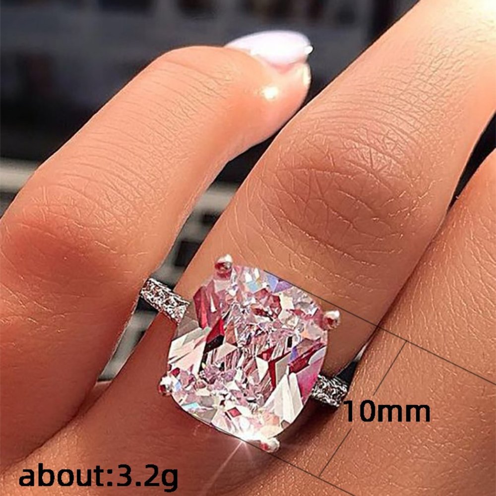 *NEW 8 Carat Cushion Cut Solitaire Diamond Ring - Picture 5 of 5